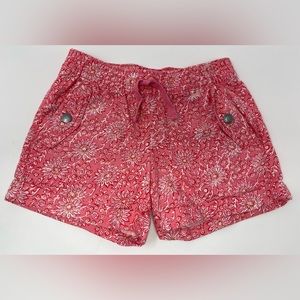 GAP KIDS: Cargo Shorts, Pink Flower Print, Size Small